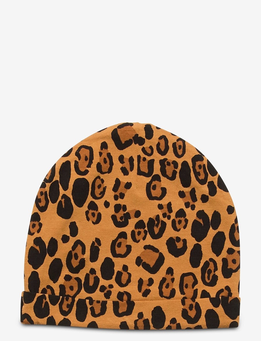 Caps Og Luer Mini Rodini Mini Rodini Basic Beanie - Leopard