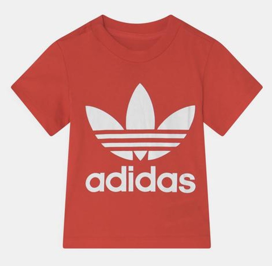 Barneklaer Adidas Adidas Trefoil Tee - Rod