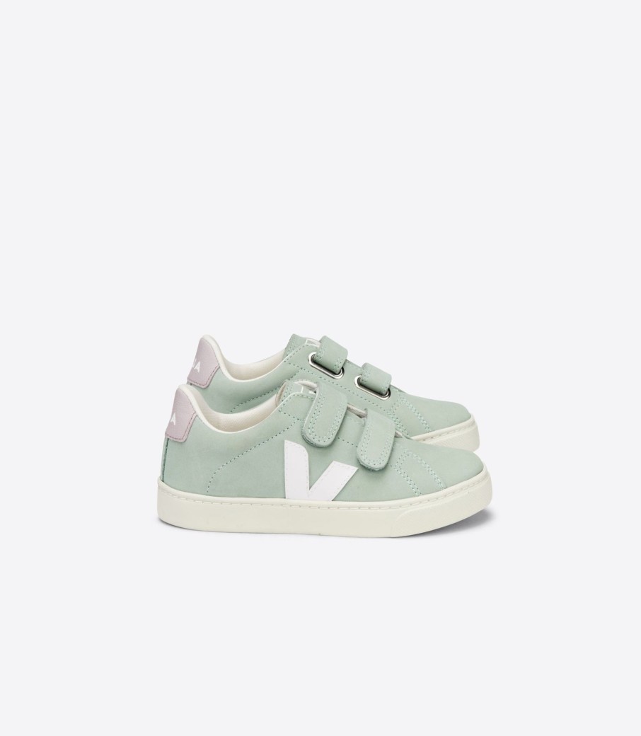 Barnesko Veja Veja Small Esplar Nubuk - Matcha White