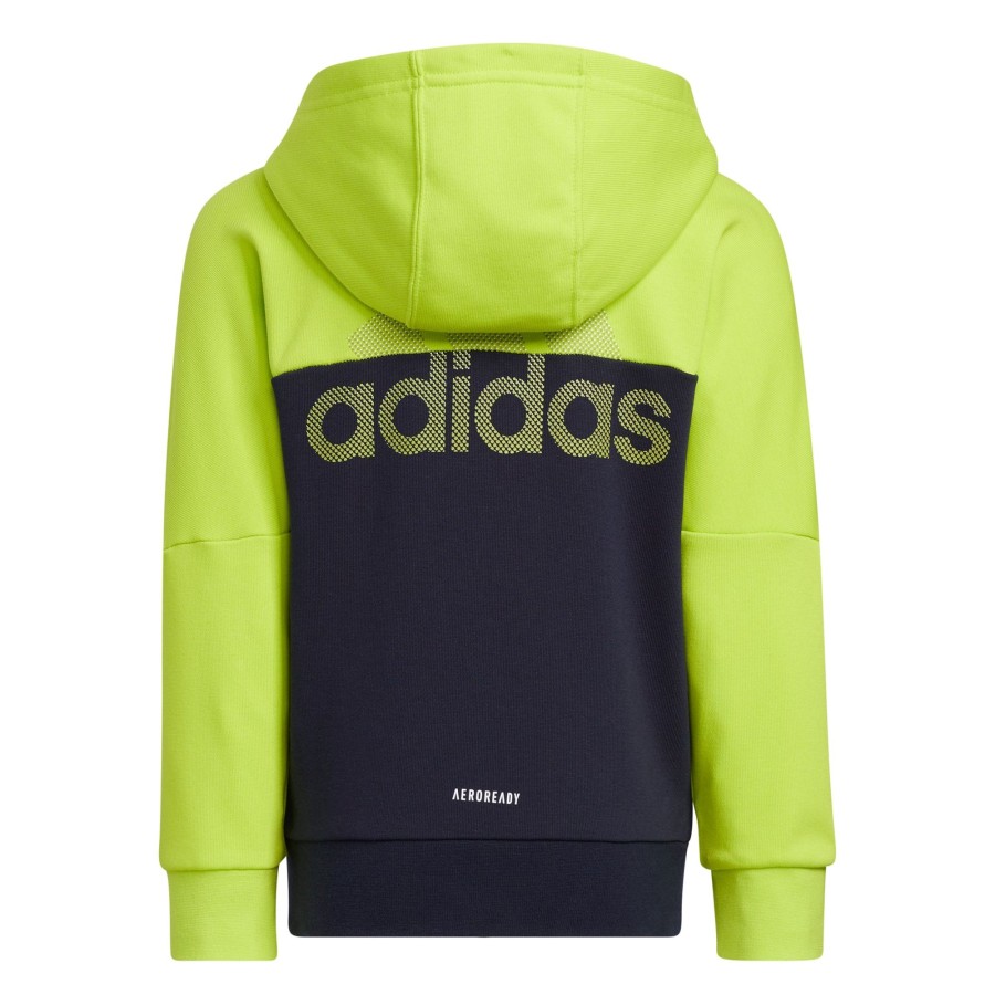 Barneklaer Adidas Adidas Originals Zipjakke - Bla/Neongronn