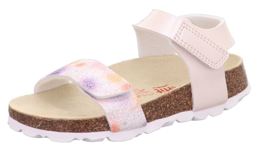 Barnesko Superfit Superfit Sandal M/Bakrem - Hvit/Glitter