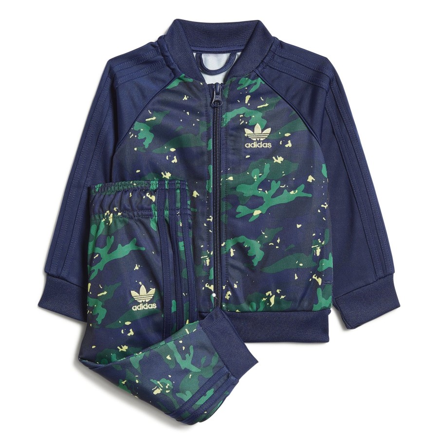 Barneklaer Adidas Adidas Originals Superstar Tracksuit - Gronn/Bla