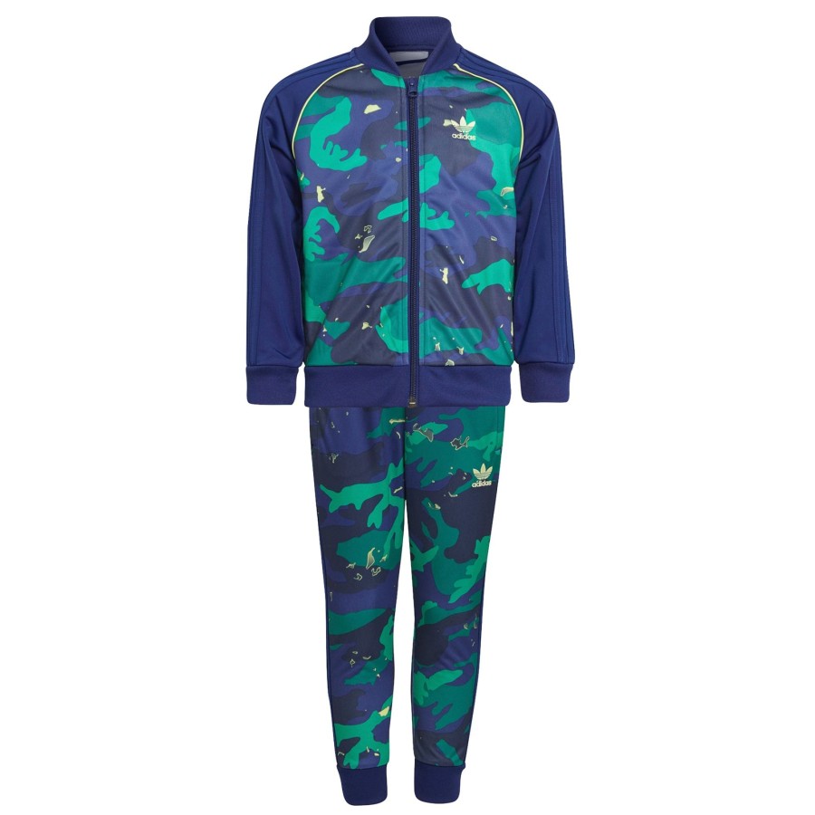 Barneklaer Adidas Adidas Originals Superstar Tracksuit - Gronn/Bla