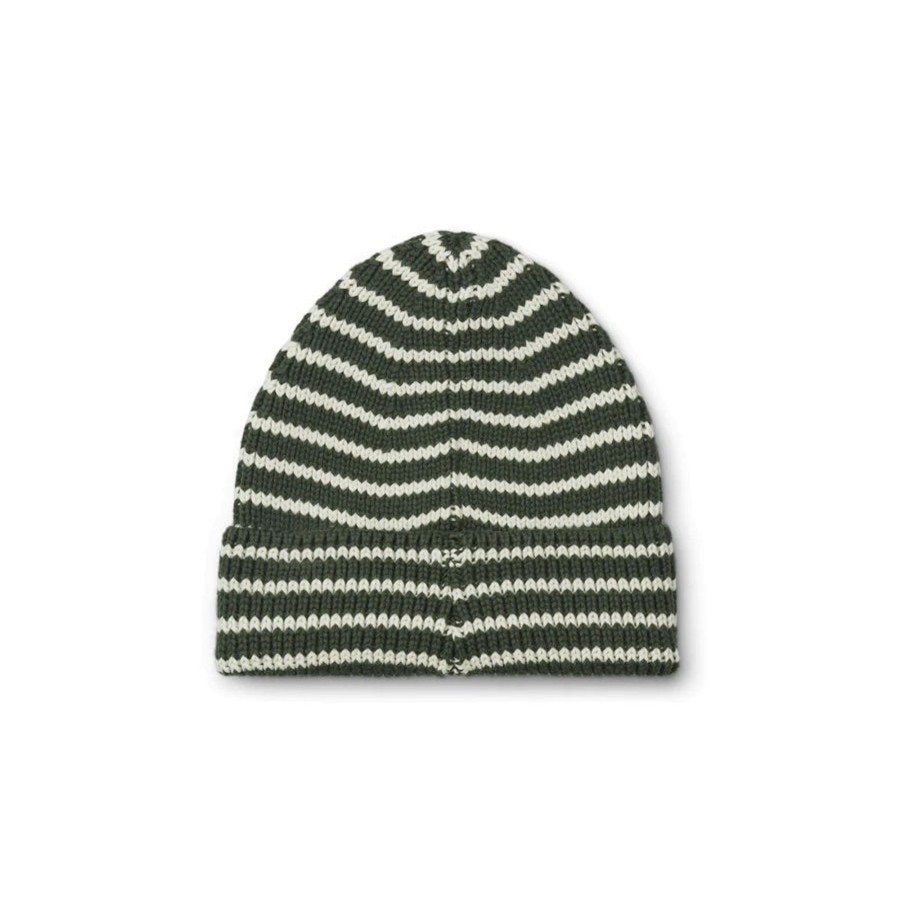 Caps Og Luer Liewood Liewood Ezra Beanie - Hunter Green/Creme De La Creme