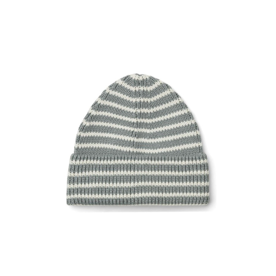 Caps Og Luer Liewood Liewood Ezra Beanie - Fog/Creme De La Creme