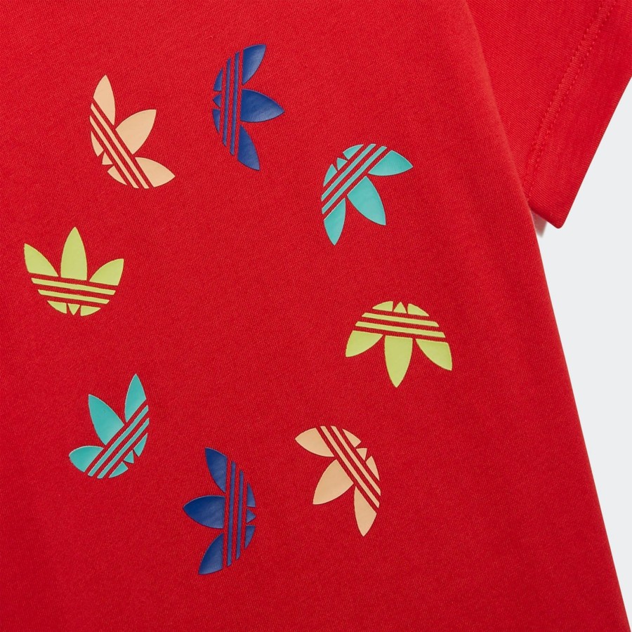 Barneklaer Adidas Adidas Shorts/Tee Sett - Rod