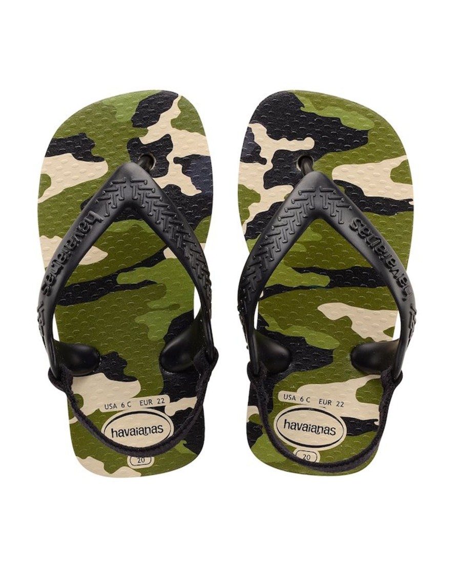 Barnesko Havaianas Havaianas M/Bakrem - Camo Gronn/Svart