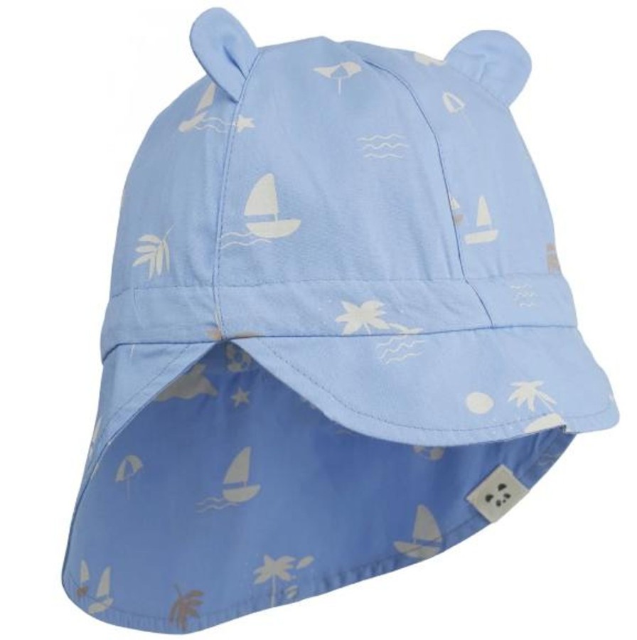 Caps Og Luer Liewood Liewood Gorm Solhatt - Seaside Sky Blue