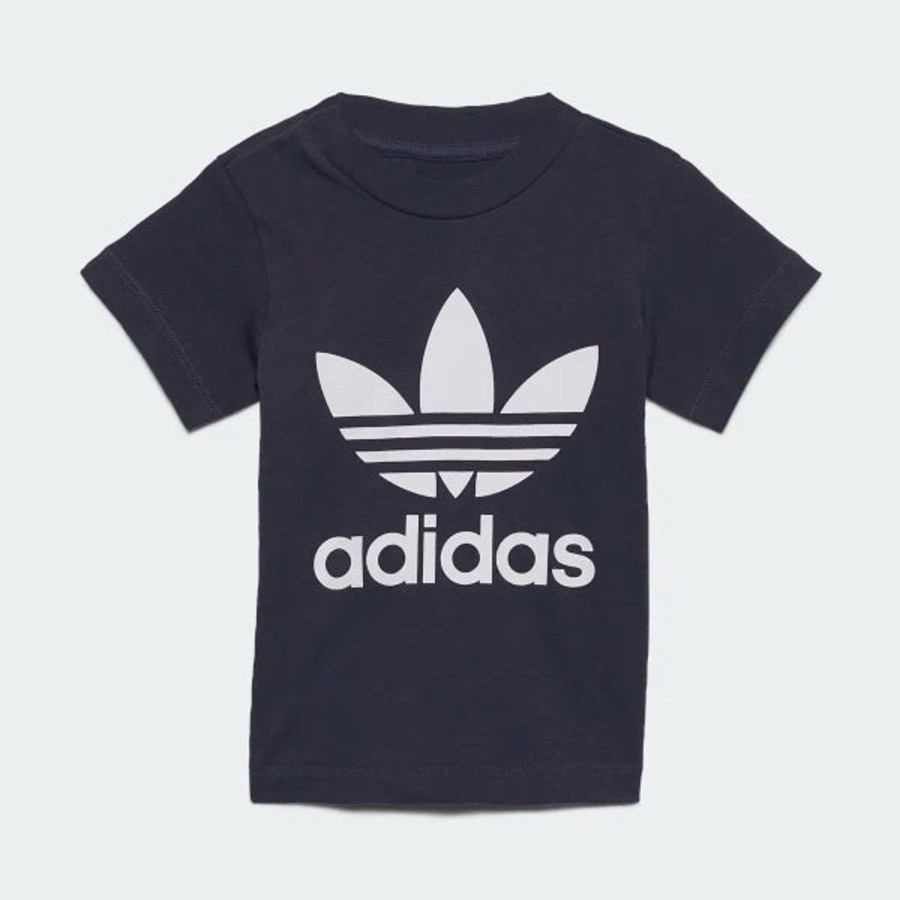 Barneklaer Adidas Adidas Tee Trefoil - Bla